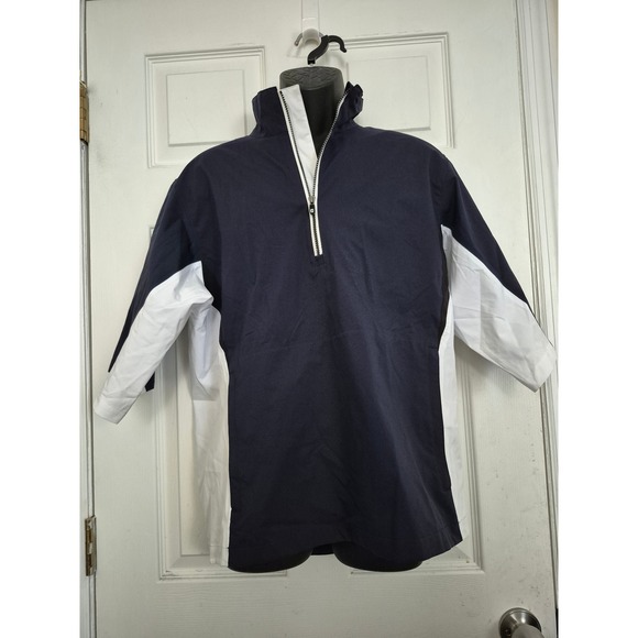 FootJoy Other - FootJoy DryJoys HydroLite Short Sleeve Golf Rain Shirt Navy White Mens Small